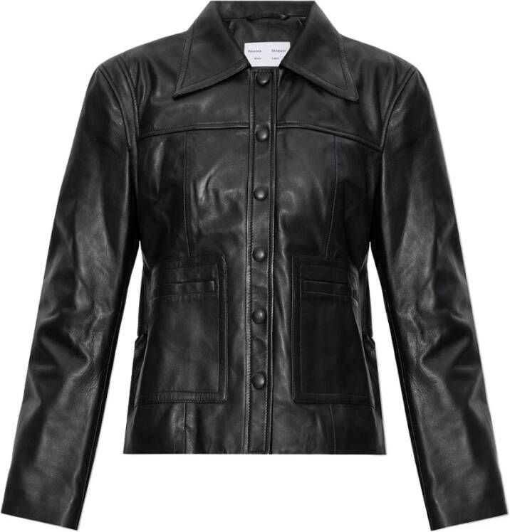 Proenza Schouler Leather Jackets Black Dames