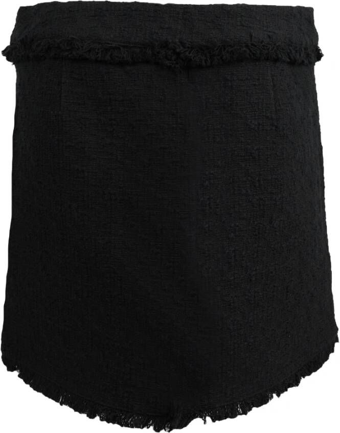 Proenza Schouler Witte Label Midi Rok van Katoen Black Dames