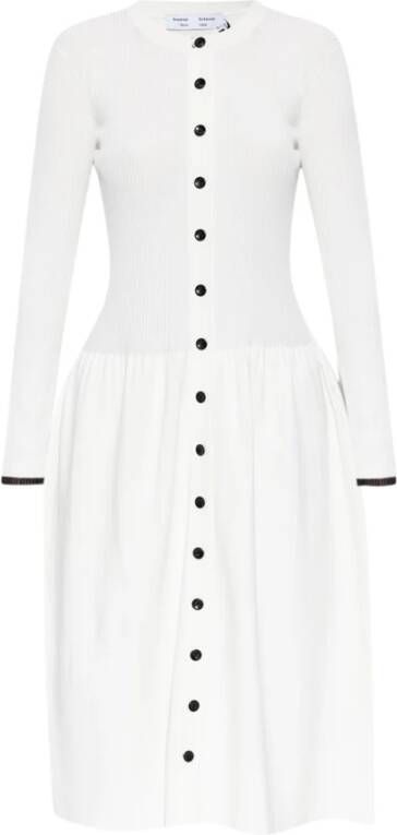 Proenza Schouler Ribbed dress White Dames