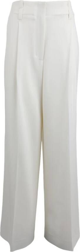Proenza Schouler Wide Trousers Wit Dames