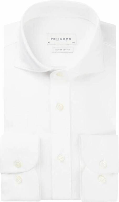 Profuomo Witte Overhemd met Mouwlengte 7 White Heren