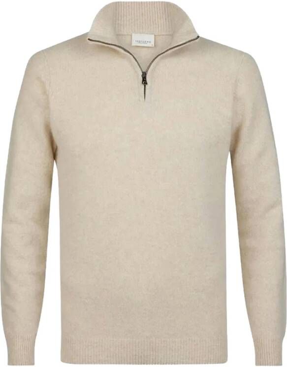 Profuomo Beige Woltrui met Opstaande Kraag Beige Heren
