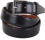 Profuomo riem solid black calf leather - Thumbnail 2