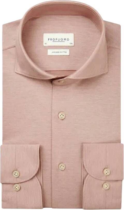 Profuomo overhemd roze Ppth30018E Roze Heren