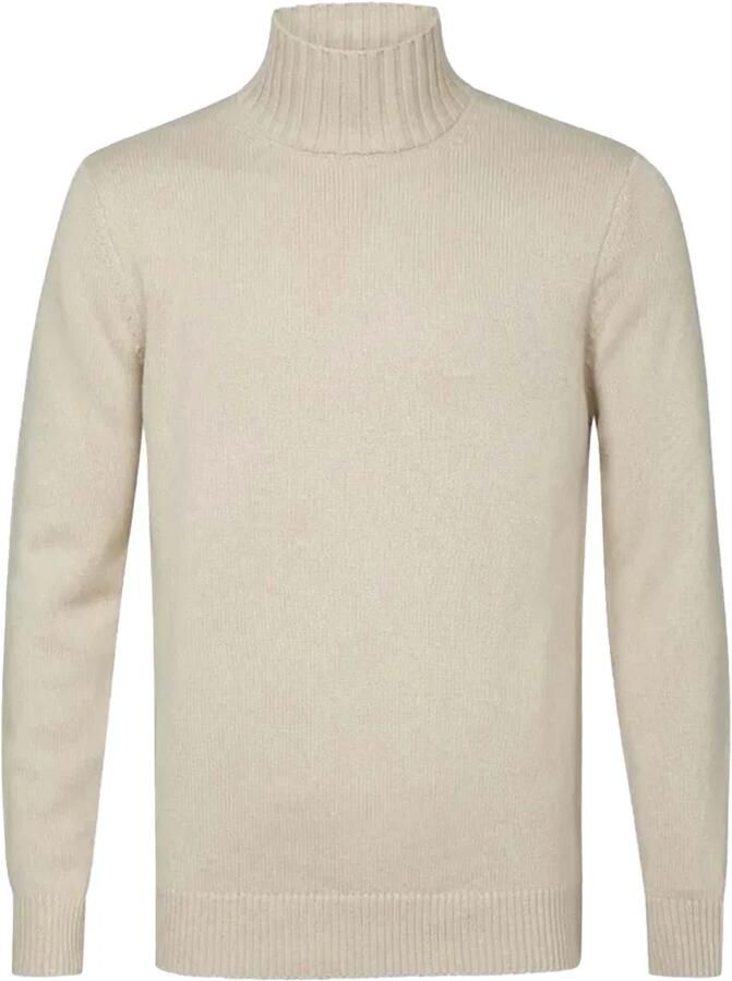 PROFUOMO Heren Truien & Vesten Pullover Mock Neck Beige - Foto 3