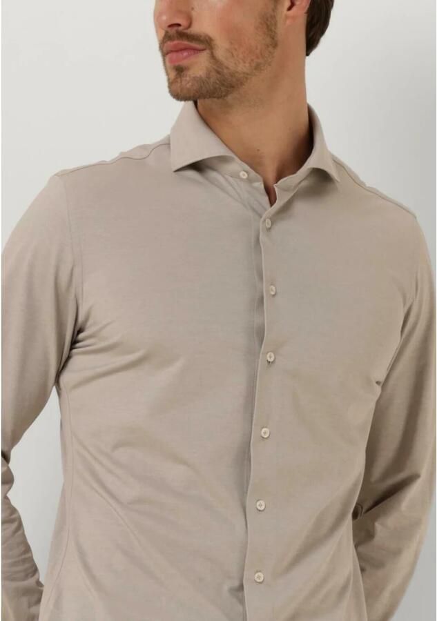 PROFUOMO Heren Overhemden Shirt X-cutaway Japanese Knitted Beige - Foto 9