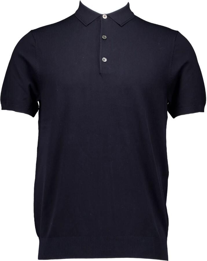 PROFUOMO Heren Polo's & T-shirts Polo Short Sleeve Donkerblauw