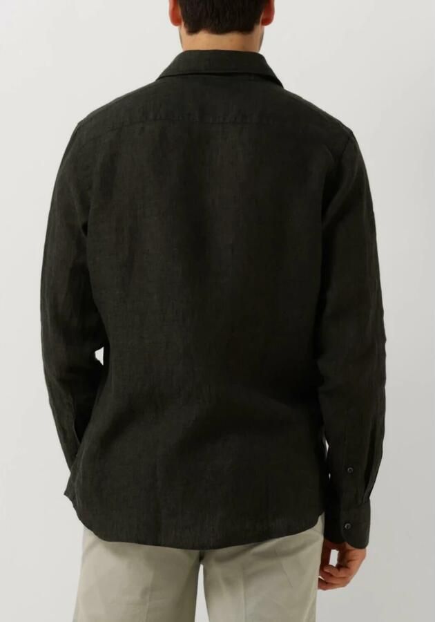 PROFUOMO Heren Overhemden Shirt X-cutaway Sc Linnen Donkergroen - Foto 2