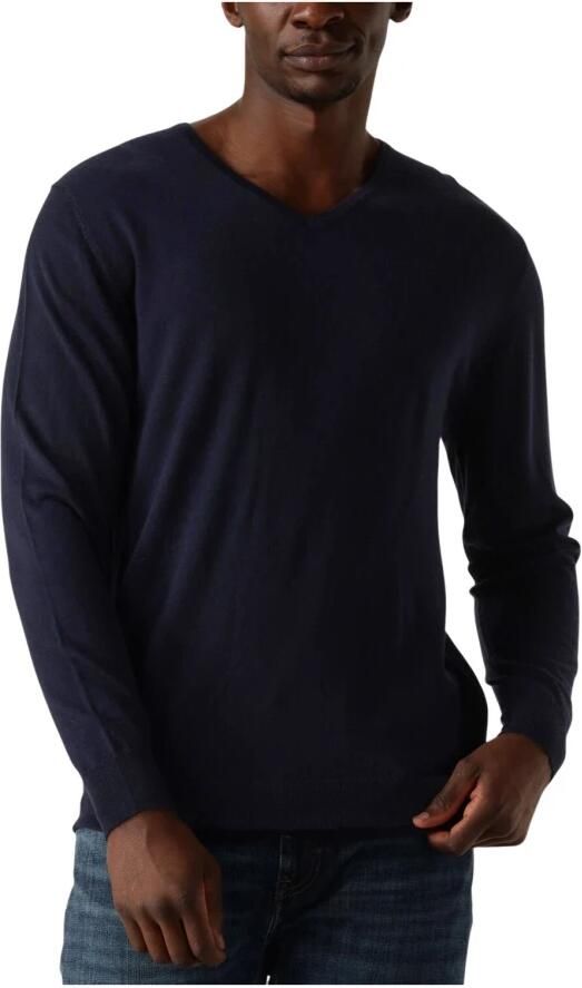 PROFUOMO Heren Truien & Vesten Pullover V-neck Donkerblauw - Foto 4