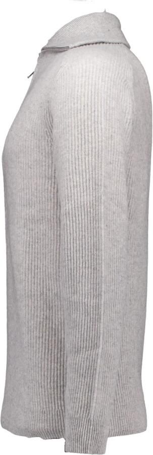 Profuomo Sweater Half Zip Pullover Merinowol Melange Grijs - Foto 3