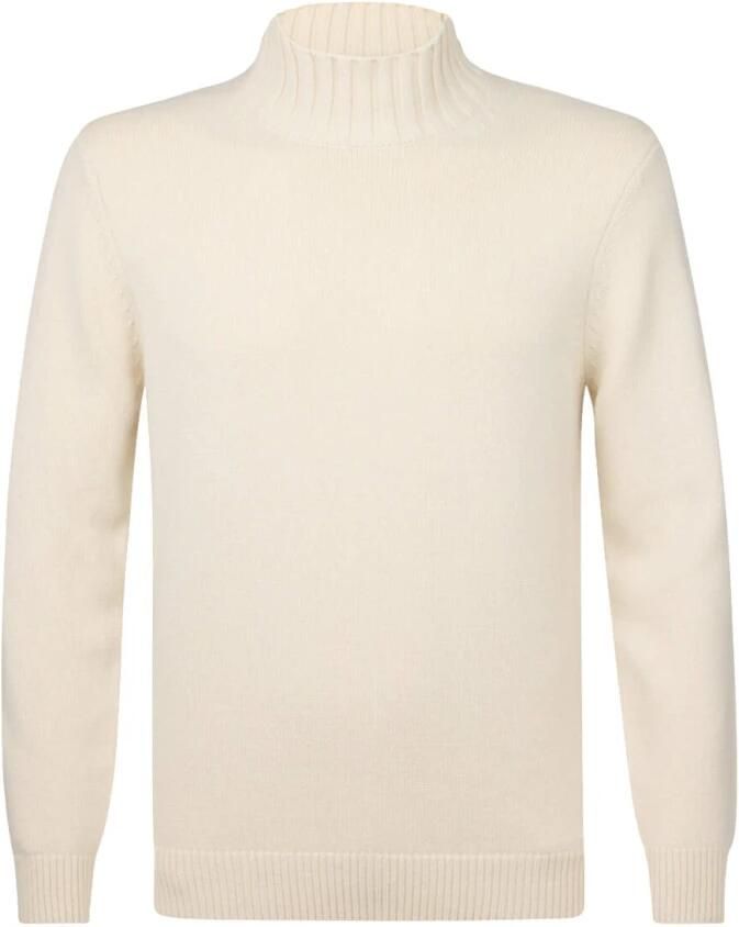 Profuomo Mock Neck Off White Pullover Beige Heren - Foto 4