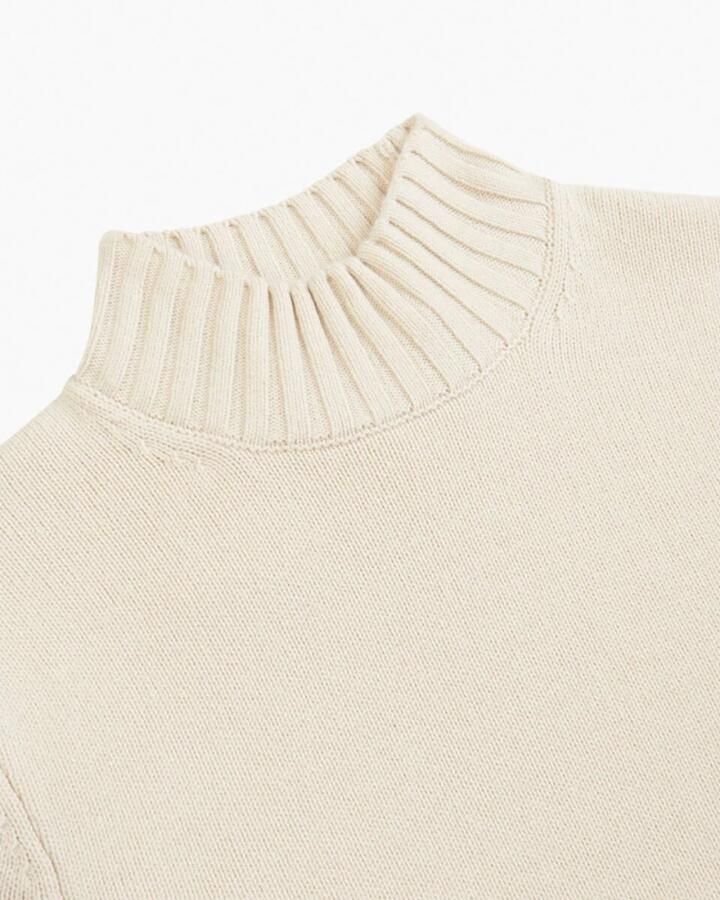 Profuomo Mock Neck Off White Pullover Beige Heren - Foto 3