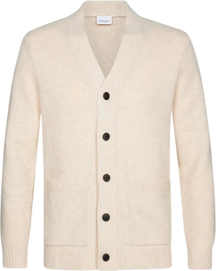 Profuomo Off White Vest Stijlvol Model White Heren