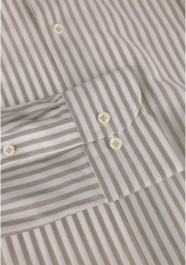 PROFUOMO Heren Overhemden Shirt X-cutaway Sc Sf Japanese Knitted Taupe