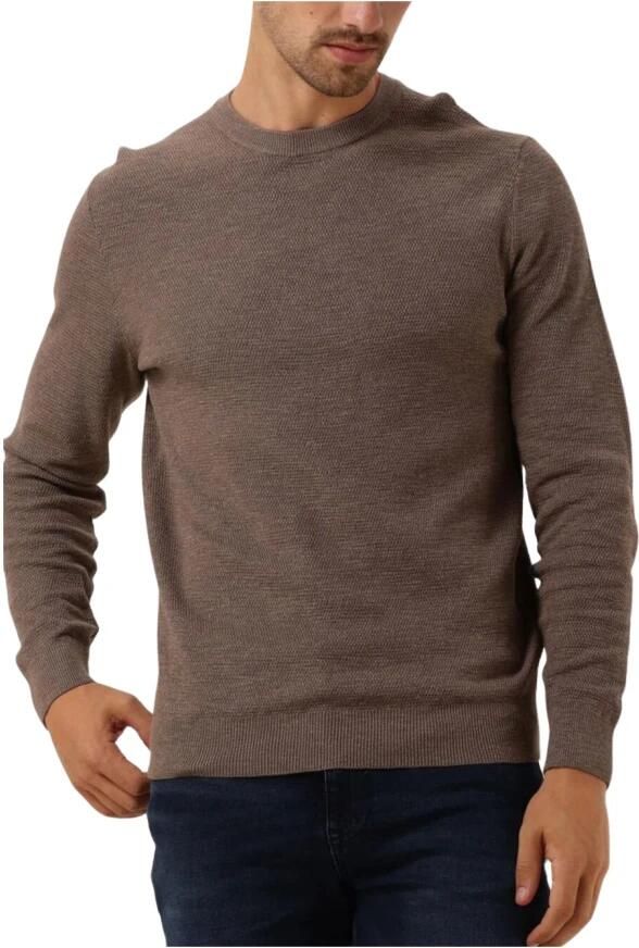 PROFUOMO Heren Truien & Vesten Pullover Crew Neck Taupe - Foto 3