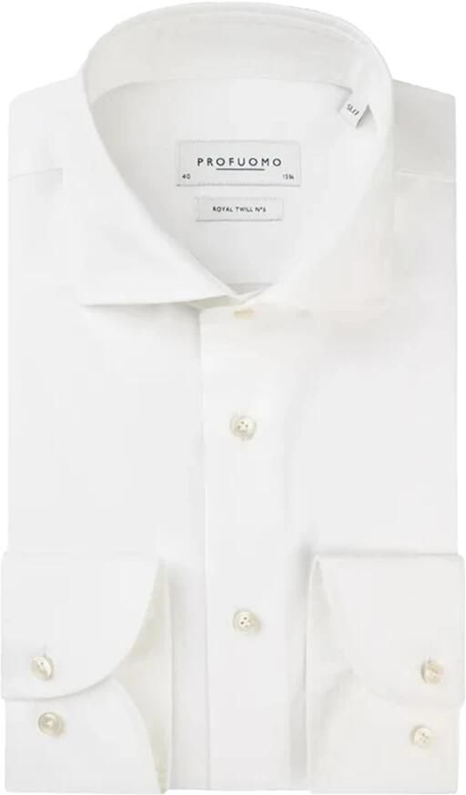 Profuomo Witte Business Overhemd Jurk White Heren - Foto 5