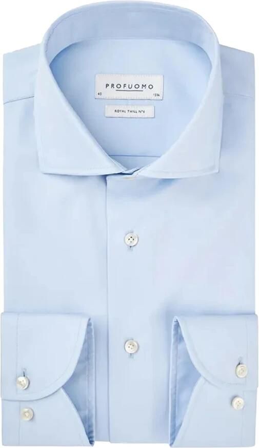 Profuomo Zakelijk regular fit overhemd van twill - Foto 4