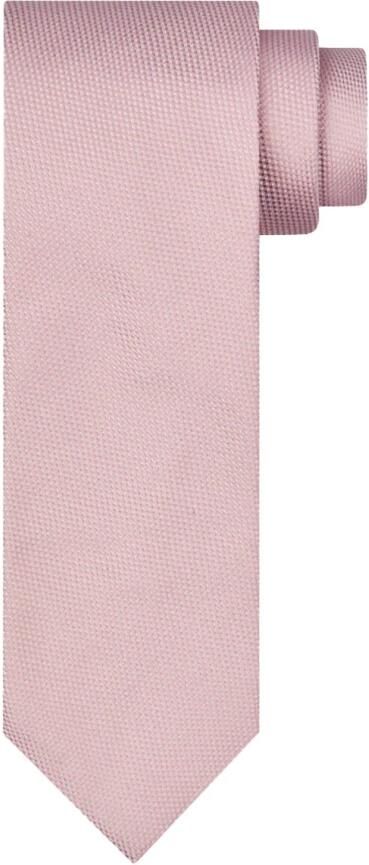 Profuomo Zijden Geweven Roze Stropdas Pink Heren