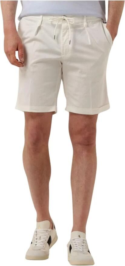 PROFUOMO Heren Broeken Trousers 845 Short Gebroken Wit - Foto 3