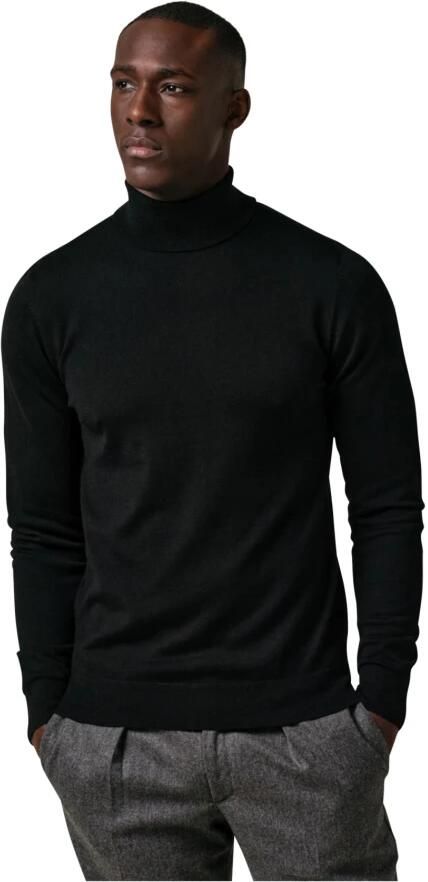 PROFUOMO Heren Truien & Vesten Pullover Roll Neck Zwart