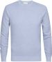 PROFUOMO Heren Truien & Vesten Structure Crew Neck Lichtblauw - Thumbnail 1