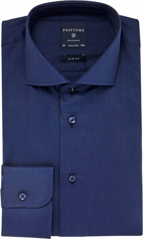 Profuomo Shirt Pp0H0A036 Blauw Heren