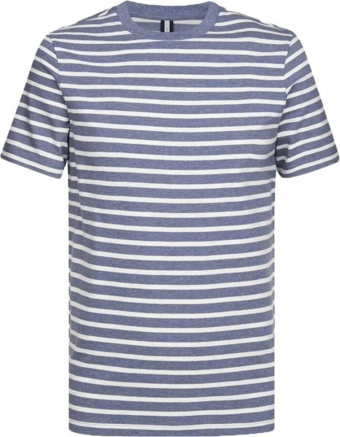 Profuomo Heren Polo & T-shirts Blauw Multicolor Heren