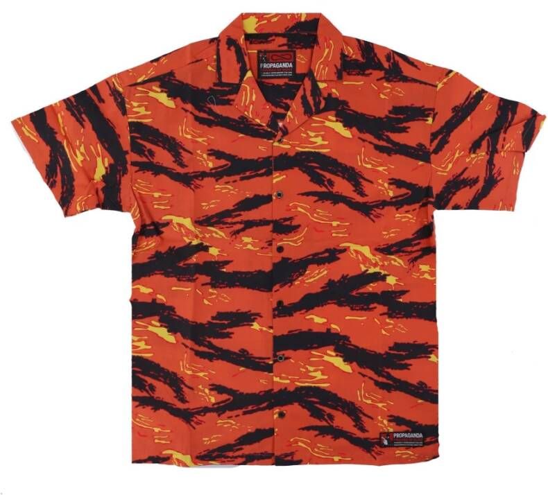 Propaganda Short Sleeve Shirts Oranje Heren