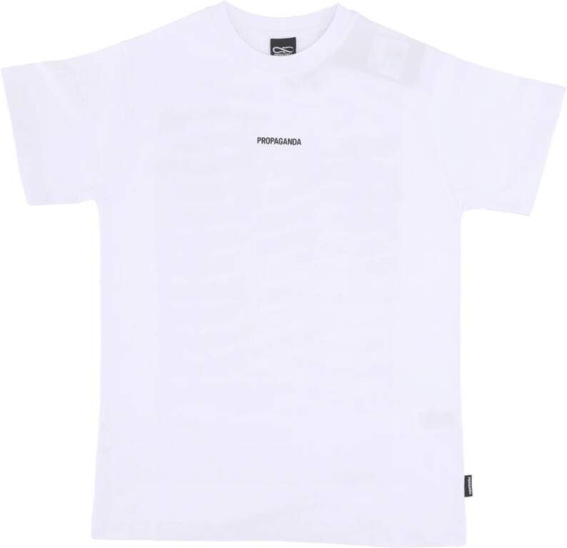 Propaganda Katoenen T-shirt White Heren