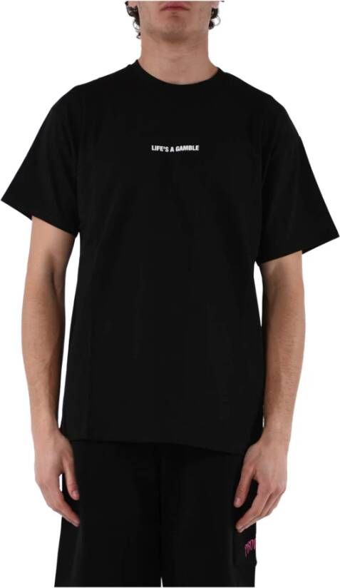 Propaganda Zwart Casino Tee Korte Mouw T-shirt Black Heren
