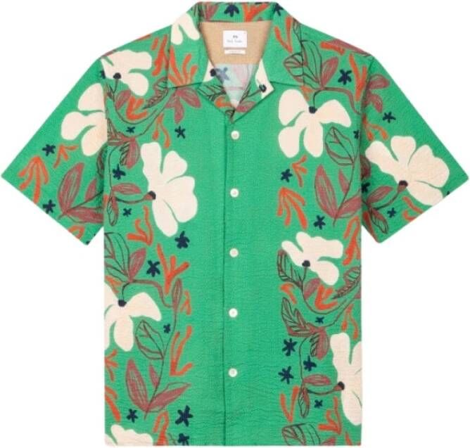 PS By Paul Smith Casual Shirts Groen Heren