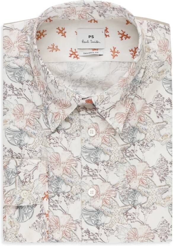 PS By Paul Smith Casual overhemd Wit Heren