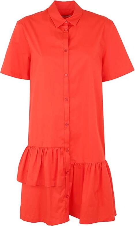 PS By Paul Smith Chemiser Dress With Short Sleeve Oranje Dames