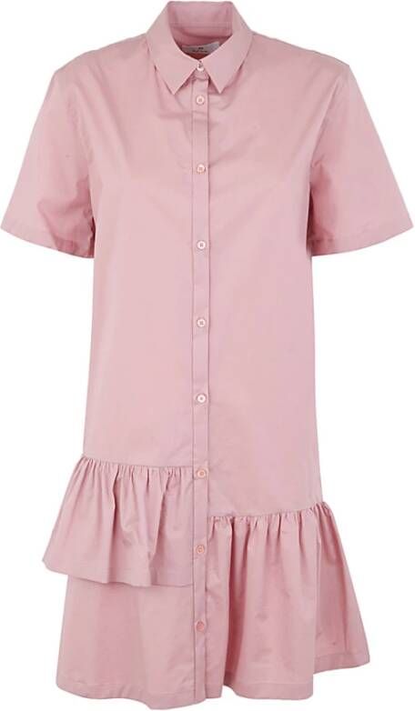 PS By Paul Smith Chemiser Dress With Short Sleeve Roze Dames