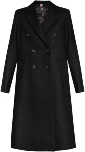 PS By Paul Smith Double-breasted coat Zwart Dames