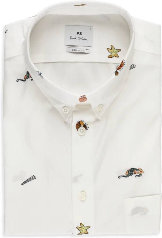 PS By Paul Smith Formal Shirts Wit Heren