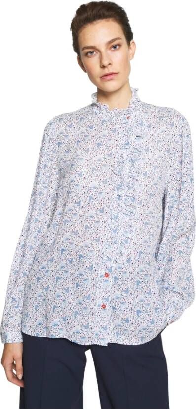 PS By Paul Smith Franje blouse Blauw Dames