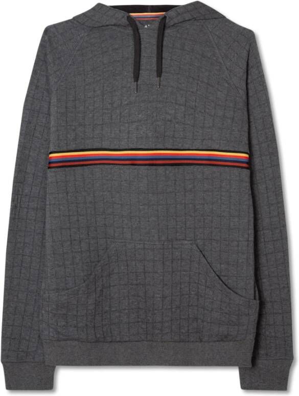 PS By Paul Smith Hoodie mid streep tape Grijs Heren
