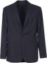 PS By Paul Smith Blauwe Wollen Jas Ss23 Collectie Blue Heren - Thumbnail 1