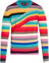 Paul Smith Swirl Stripe Merino Wool Sweater Rood Dames - Thumbnail 1