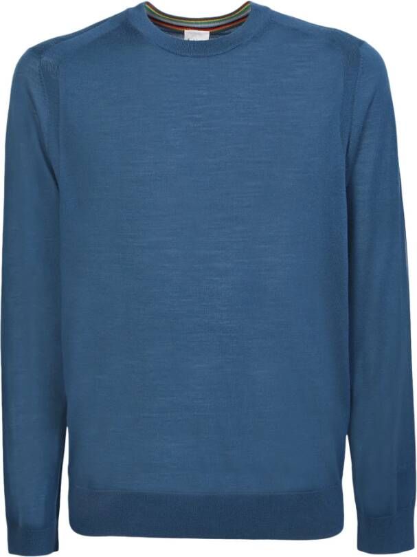 PS By Paul Smith Led by a focus on refined styles for the everyday Paul Smith presents this crew-neck jumper. Spun from merino wool in a octanium hue itâs lightly structured with ribbed trims Blauw Heren