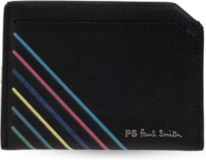 PS By Paul Smith Leren kaarthouder Zwart Heren