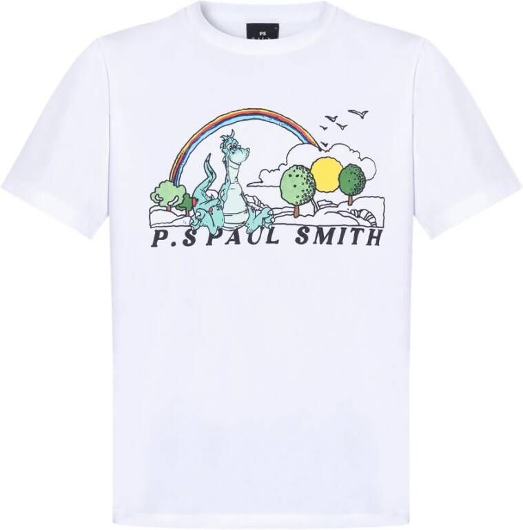 PS By Paul Smith Logo T-shirt White Heren