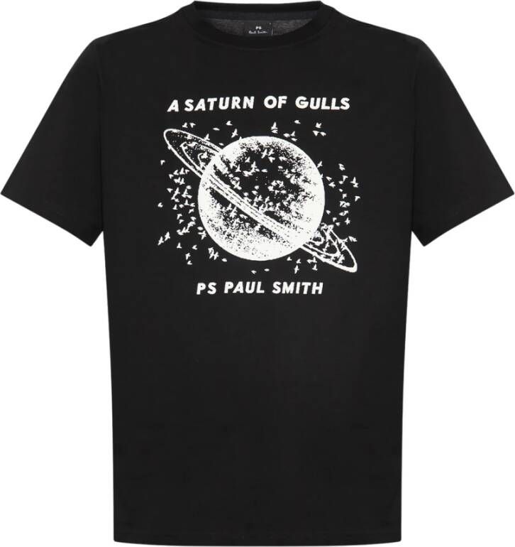 Paul Smith Heren Regular Fit T-Shirt Saturn Black Heren