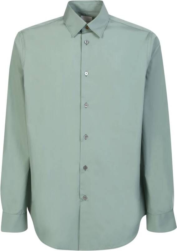 PS By Paul Smith Long-sleeved cotton shirt by Paul Smith Groen Heren