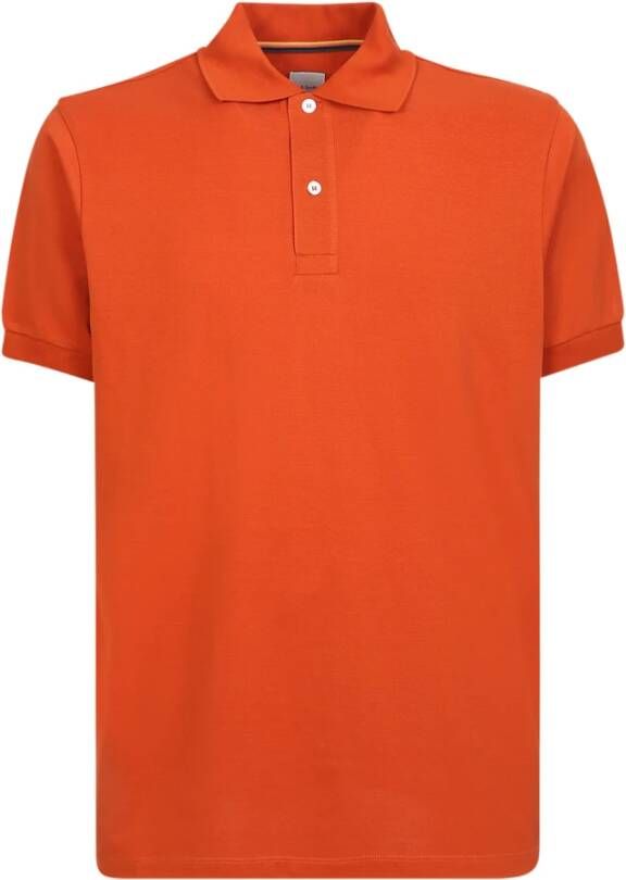 PS By Paul Smith Paul Smith cotton pique polo shirt Oranje Heren
