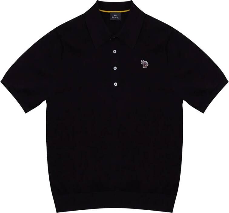 PS By Paul Smith Polo shirt met logo Zwart Heren