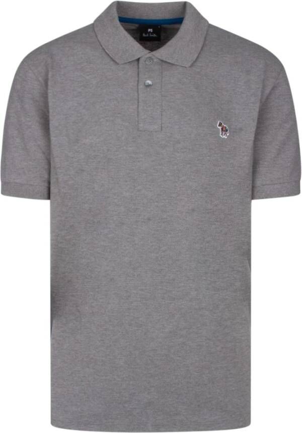 PS By Paul Smith Paul Smith Polo T-Shirt Gray Heren