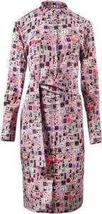 PS By Paul Smith Printed Belted Dress Roze Dames