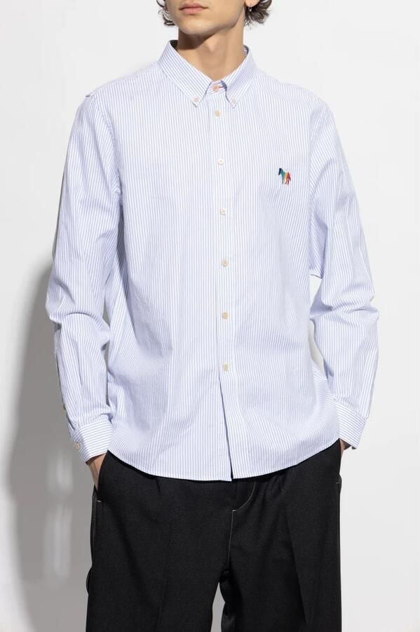 PS PAUL SMITH Heren Overhemden Mens Ls Regular Fit Shirt Blauw - Foto 7